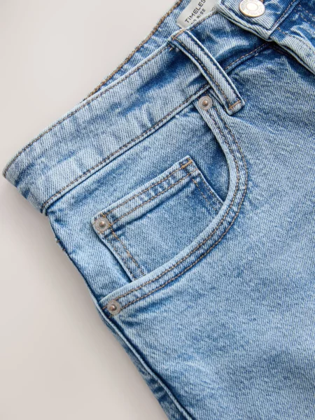 Next Jeans Timeless denim albastru