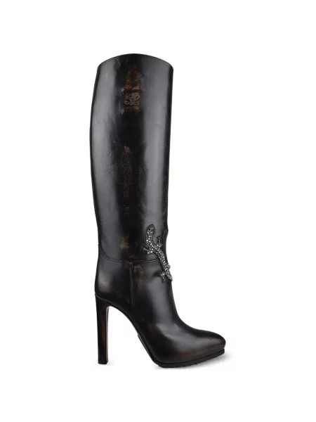 Botine Lauren Ralph Lauren cu paiete maro