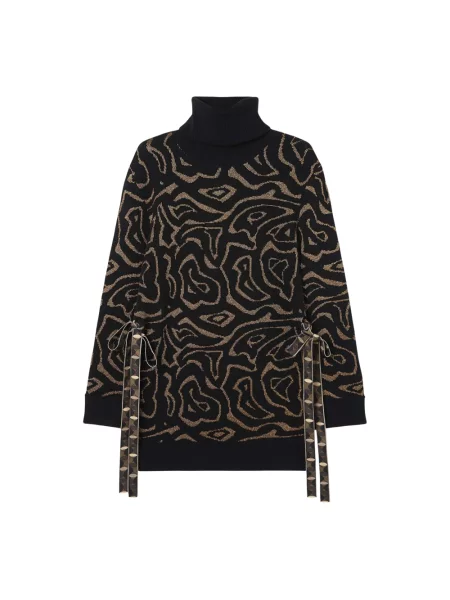 Sweter Pucci wełniany z nadrukiem