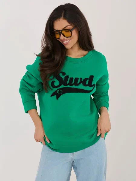 Pulover Rue Paris z napisom črna