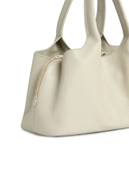 Geantă shopper Coccinelle din piele alb
