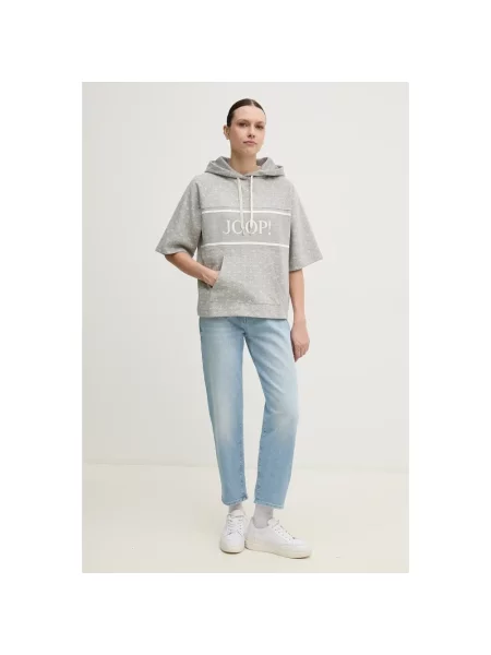 Bluza z kapturem Joop! z kapturem szara