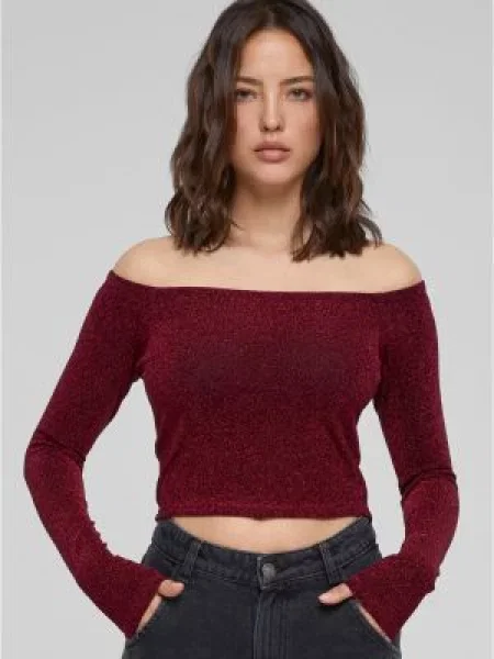 Тениска с дълъг ръкав Urban Classics червено