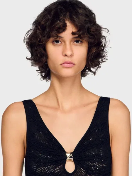 Боді Sandro чорне