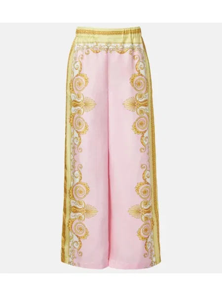 Pantaloni Versace de mătase