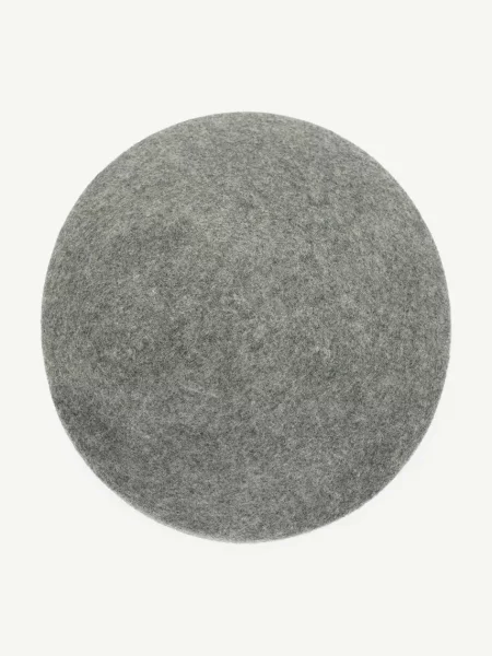 RUSLAN BAGINSKIY čiapka dámska vlnená Wool Felt Pillbox Hat sivá
