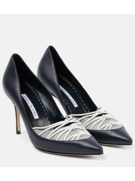 Usnjene salonarji Manolo Blahnik rjava