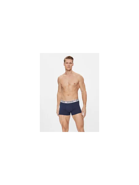 GUESS Boxeralsók kék / piros fekete