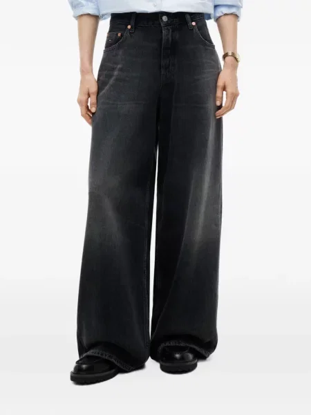 Blugi cu picior larg Tommy Hilfiger negru