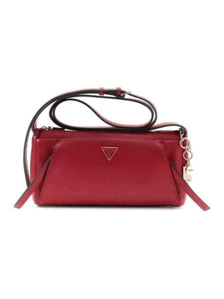 Guess Torebka Devon Mini Czarny czerwona