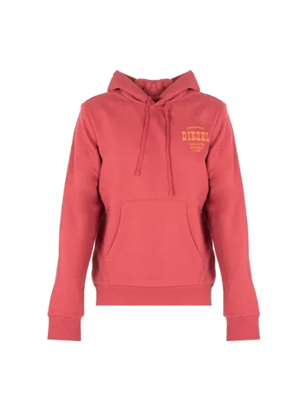 Bluza z kapturem Diesel czerwona