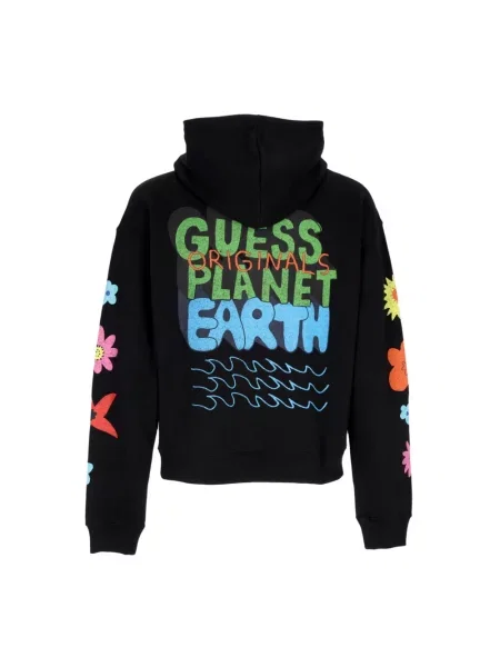 Bluza z kapturem Guess czarna