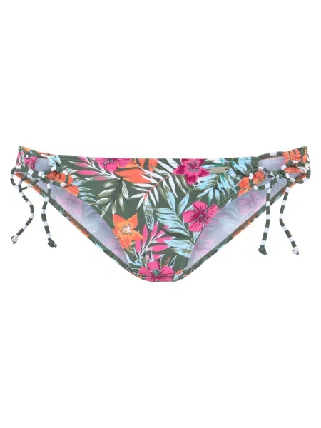 VENICE BEACH Slip costum de baie verde / portocaliu / roz alb