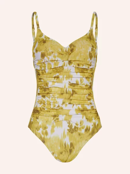 Maryan Mehlhorn Plavky S Kosticemi Soft Focus Florals žlutá/ bílá/ šedá bílé