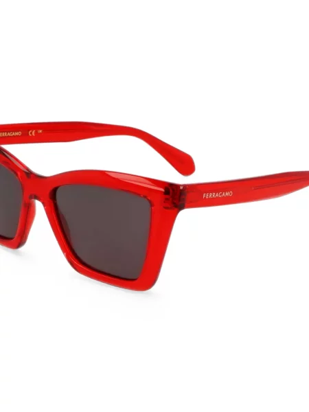 Saulės akiniai Ferragamo Eyewear raudona
