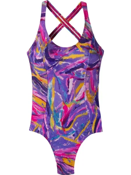 Costum de baie Amir Slama cu imagine violet