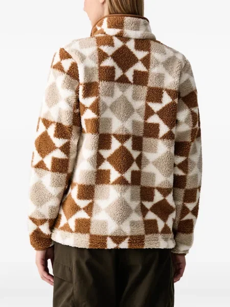 Geacă Columbia din fleece maro