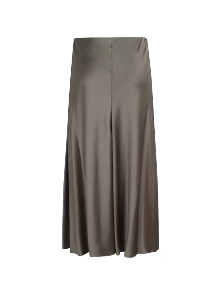 Fusta maxi Brunello Cucinelli din satin verde
