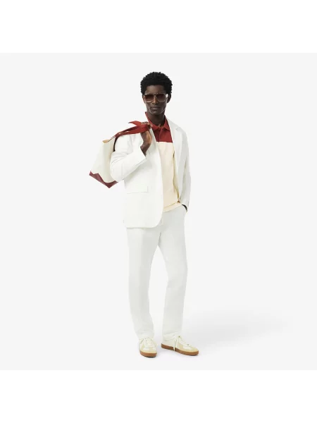 Lacoste Koszulka Polo Regular Fit Colour-Block beżowa