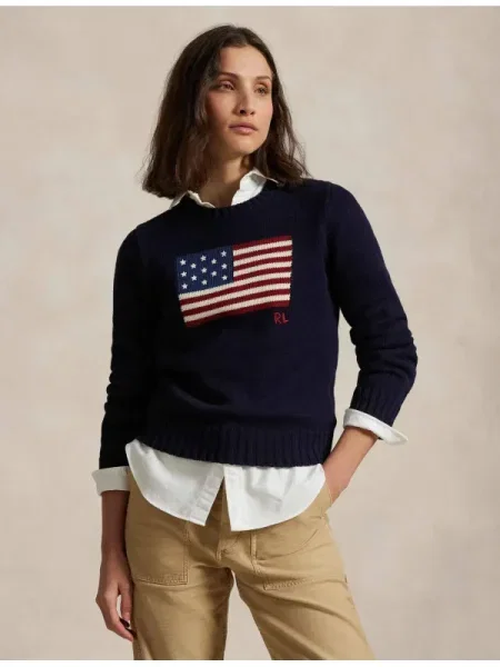 POLO RALPH LAUREN Kötött pulóver | kék