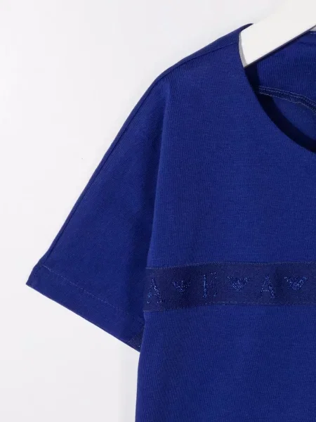 Koszulka dziecięca Emporio Armani niebieska