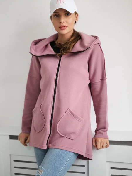 Bluza Kesi ocieplana różowa