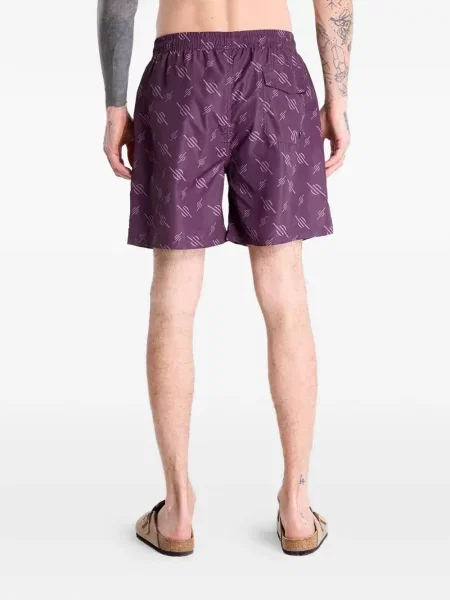 Slip de baie Daily Paper cu imagine violet