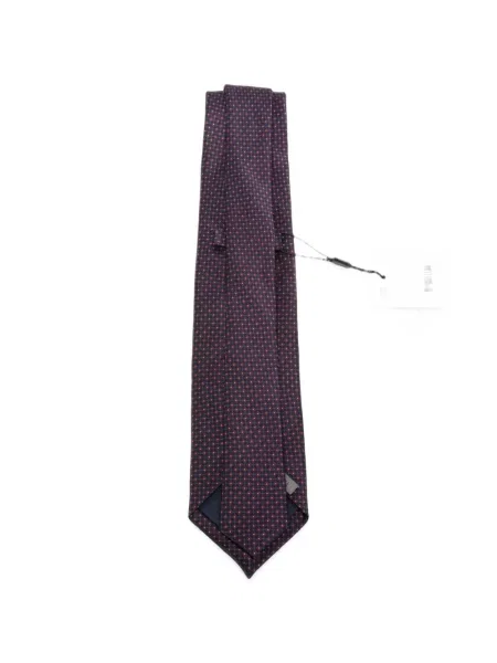 Cravată Corneliani de mătase cu imprimeu geometric albastru