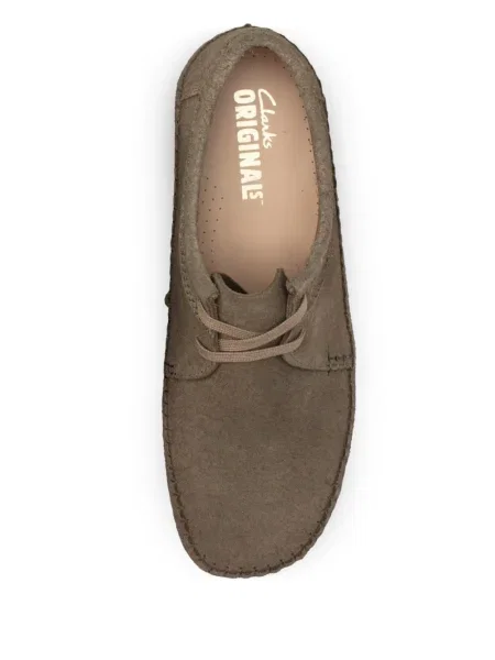 Μποτάκια Clarks Originals με κορδόνια σουέντ χακί