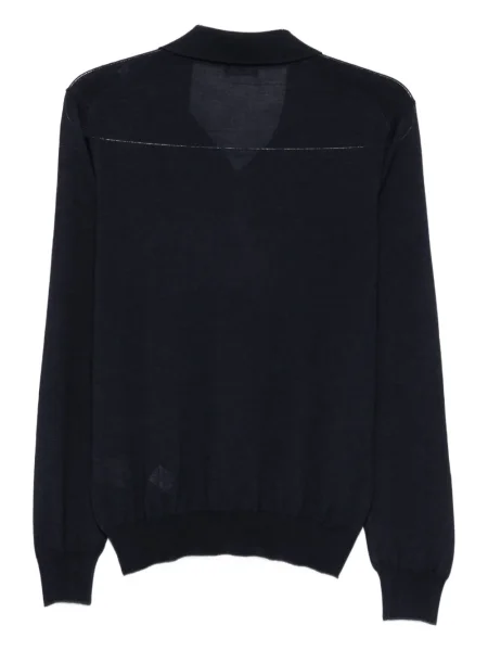 Lung tricou polo Barba albastru