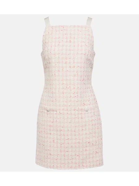 Rochie Veronica Beard din tweed alb