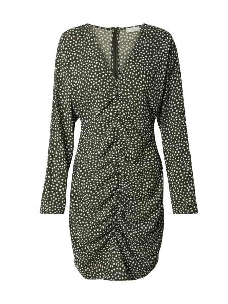 LeGer by Lena Gercke Rochie Carmen verde închis alb