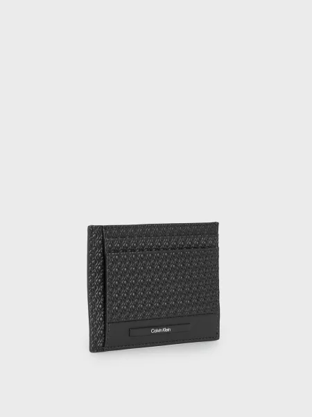 Шкіряний гаманець Calvin Klein чорний
