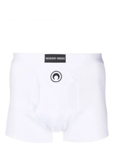 Boxeri Marine Serre cu broderie alb