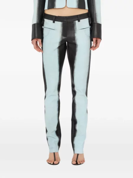 Pantaloni Christopher Esber din piele negru
