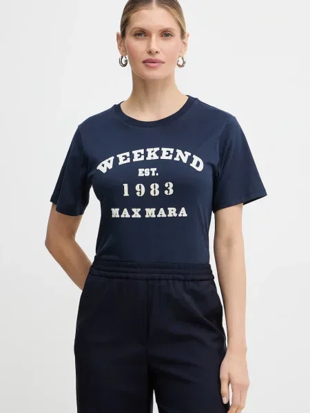 Podróż koszulka Weekend Max Mara niebieska