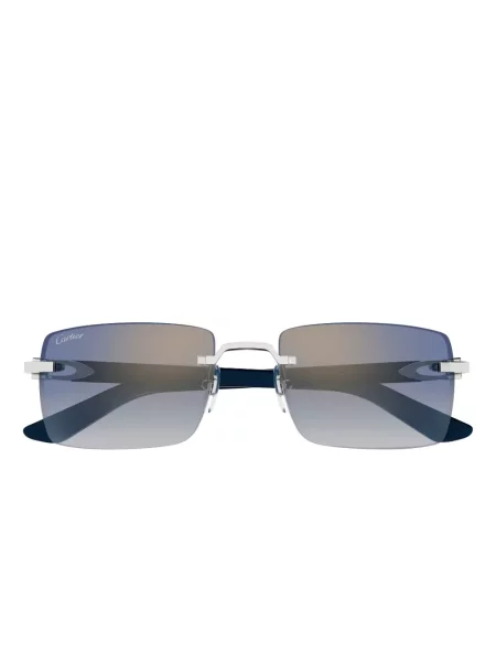 Ochelari de soare dreptunghiulari Cartier Eyewear albastru