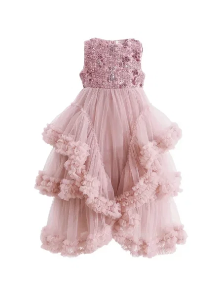 Rochie copii Tulleen roz
