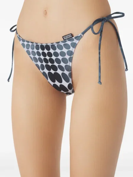 Taškuotas raštuotas bikinis Jean Paul Gaultier pilka