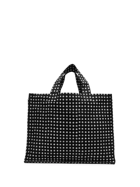 Geantă shopper 10 Corso Como cu buline cu imagine negru
