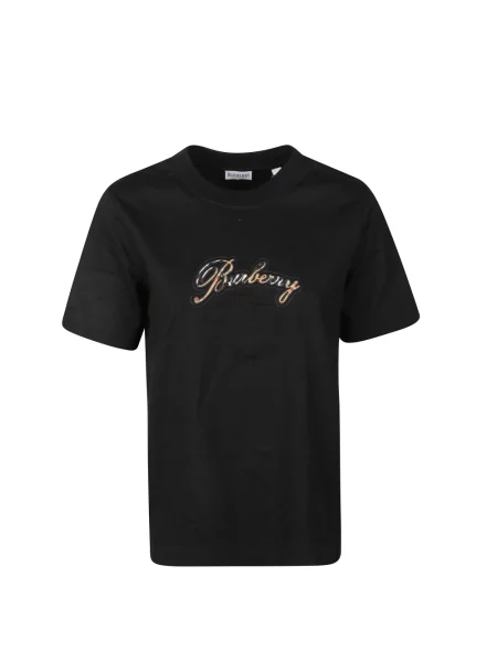 Koszulka Burberry z nadrukiem czarna