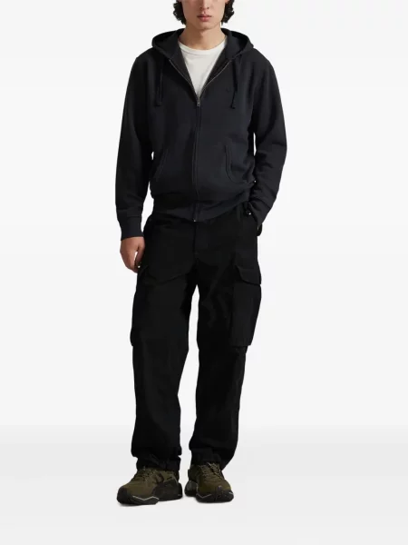 Ριγέ polo Polo Ralph Lauren με κουκούλα με αυτόγραφο λευκό