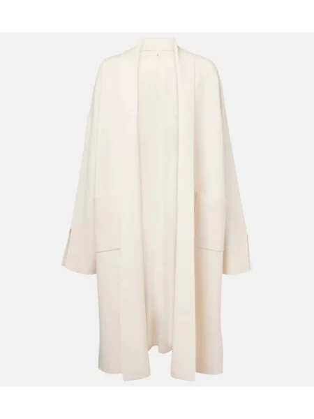 Cardigan Jardin Des Orangers de lână alb