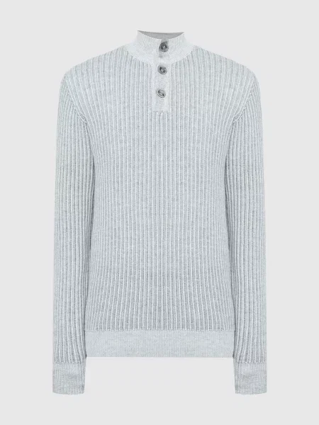 Джемпер з вовни та кашеміру в смужку Cashmere&whiskey сірий