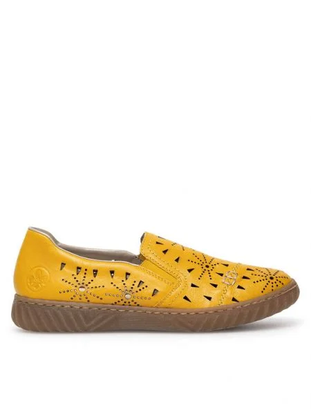 Rieker Pantofi galben