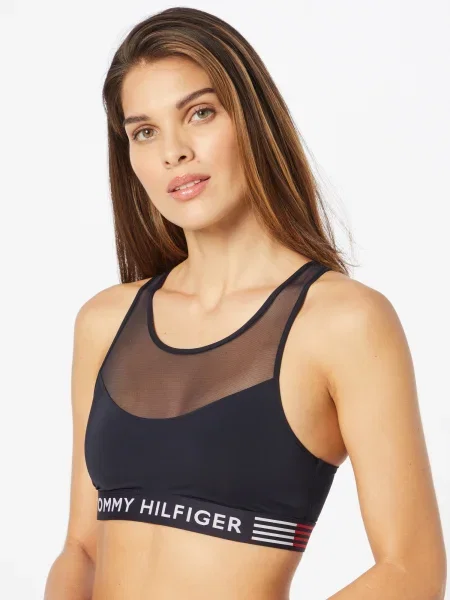 Tommy Hilfiger Underwear Podprsenka námornícka modrá červená biela