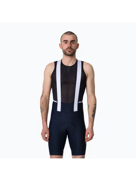 Pantaloni scurți de ciclism pentru bărbați Rapha Brevet Element Cargo Bib Shorts dark navy/white alb