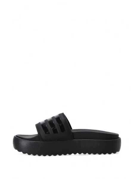 Δερμάτινα sneakers Adidas με πλατφόρμα μαύρο