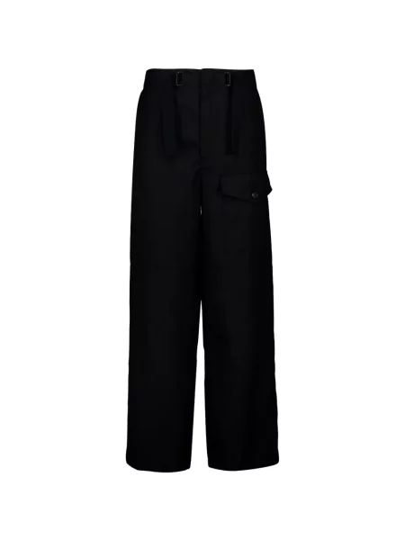 Cu centură pantaloni cargo Auralee negru