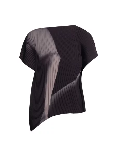 Bluzka Issey Miyake z nadrukiem czarna